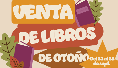 Venta de libros de otoño with leaves and books 