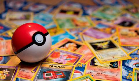 Pokemon ball and Pokemon cards 