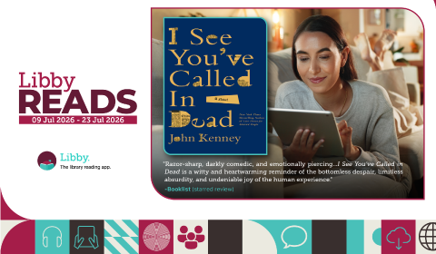 Libby Reads Banner: July 9-23 | I See You've Called in Dead by John Kenney