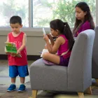 Family Reading at the Library