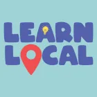 Learn Local text on blue background