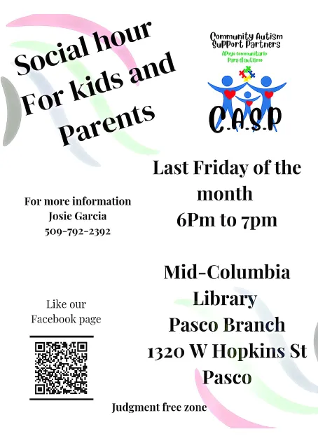 Flyer for CASP Social hour