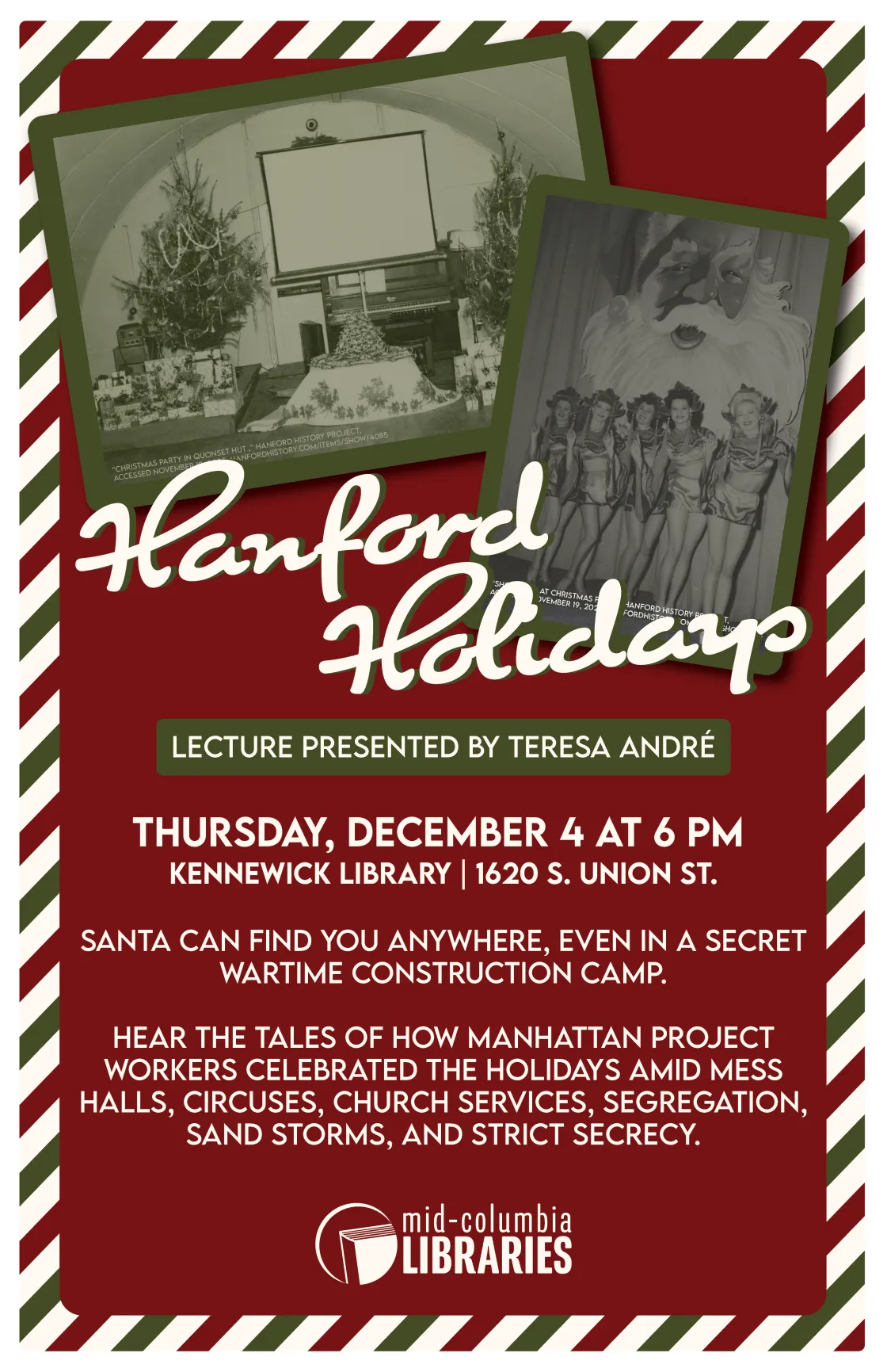 Hanford Holidays Lecture Poster 
