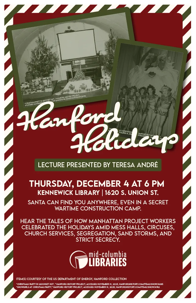 Hanford Holidays Lecture Poster 