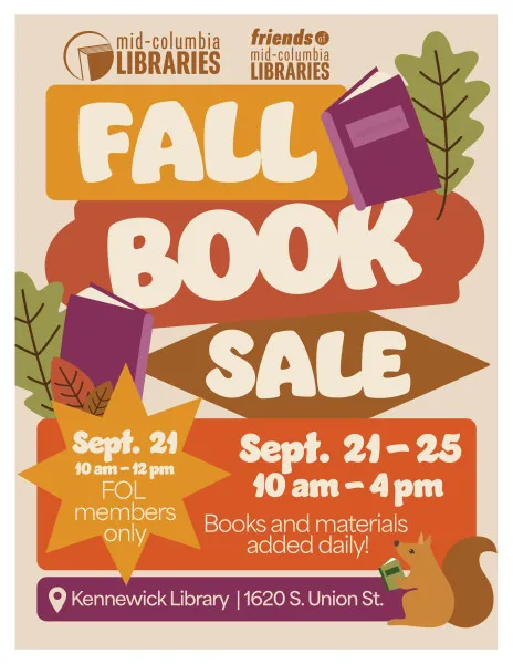 Fall Book Sale 2023 Poster