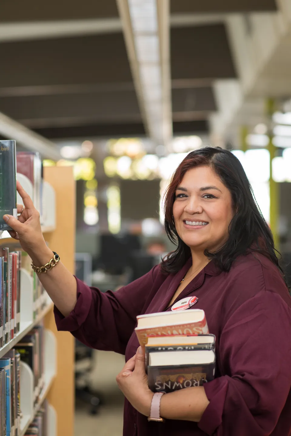 Photo of Alpha pulling books