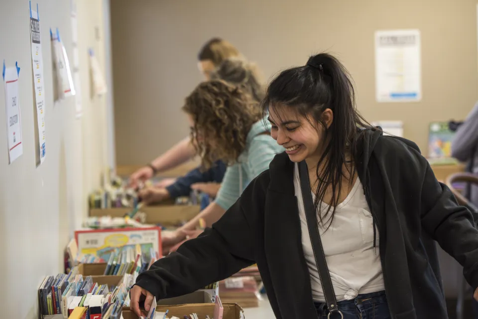 Customer Finding books at sale