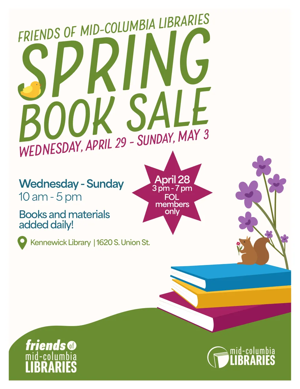 Poster of the friends book sale