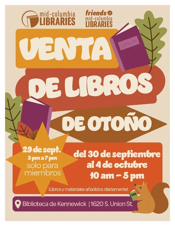 Letrero de la venta de libros
