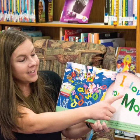 Woman Reading at Storytime