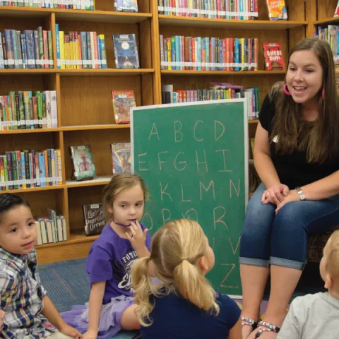 Children Learning the Alphabet