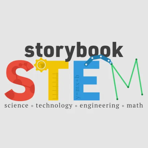 STEM letters that have STEM graphics including gears molecules