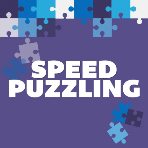 Speed Puzzling with puzzle pieces 