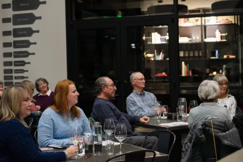 Vita Cultura 2024 attendees listening intently to book talks